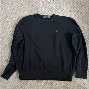 Polo by Ralph Lauren Black Crewneck Sweater